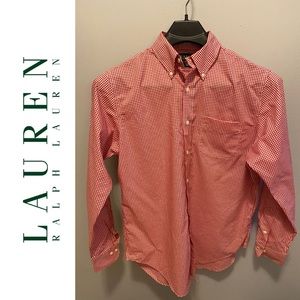 Lauren by Ralph Lauren Red Checkered 15.5 - 34/35